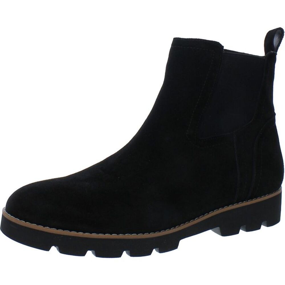 Vionic Black Suede Ankle Booties